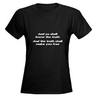 Bible T shirts  John 832   Womens Dark T Shirt