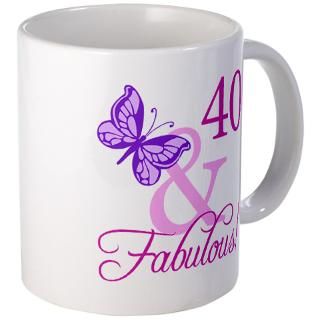 40 Gifts  40 Drinkware  40 & Fabulous (Plumb) Mug
