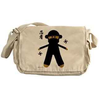Ninja Sock Monkey Messenger Bag for $37.50