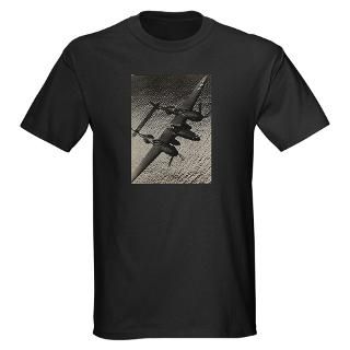 Aircraft T shirts > P 38 Dark T Shirt