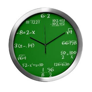 Green Chalkboard Modern Wall Clock for $42.50