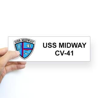 USS Midway, CVA 41 Bumper Sticker