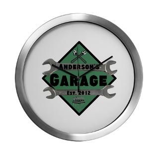Personalized Garage Modern Wall Clock for $42.50