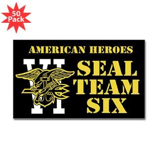 Seal Team Six Sticker (Rectangle 50 pk)