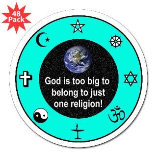  Big God Religion III 3 Lapel Sticker (48 pk