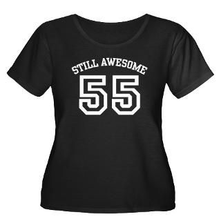 Still Awesome 55 Womens Plus Size Scoop Neck Dark
