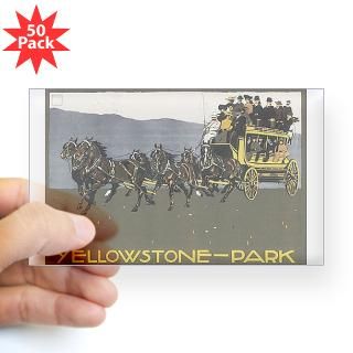 YELLOWSTONE PARK Rectangle Sticker 50 pk) for $150.00