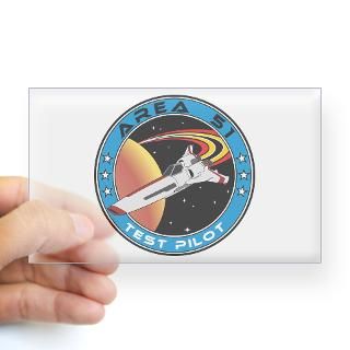 Area 51 Rectangle Sticker 3x5 for $4.25
