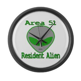 Area 51 Resident Alien Large Wall Clock for $40.00