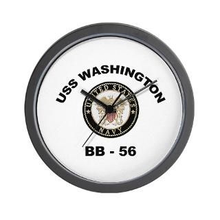 USS Washington BB 56 Wall Clock for $18.00