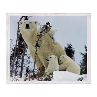 Polar Bear Family Stadium Blanket for $59.50