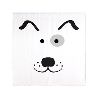 Cartoon Dog Face 60 Curtains