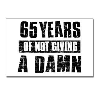 65 years of not giving a damn Postcards (Package o for $9.50