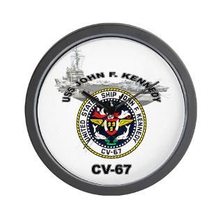 Gifts > Aircraft Home Decor > USS John F. Kennedy CV 67 Wall Clock