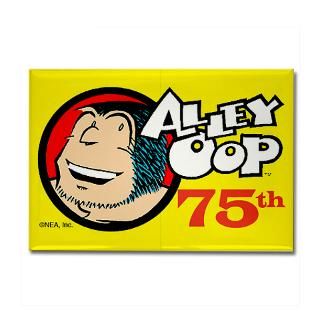 Kitchen and Entertaining  Alley Oop 75 Years Rectangle Magnet