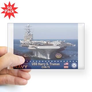 USS Harry S. Truman CVN 75 Rectangle Sticker 50 p for $150.00