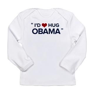Hug Obama Long Sleeve Infant Bodysuit