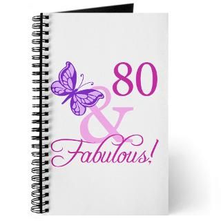 80 & Fabulous (Plumb) Journal for $12.50