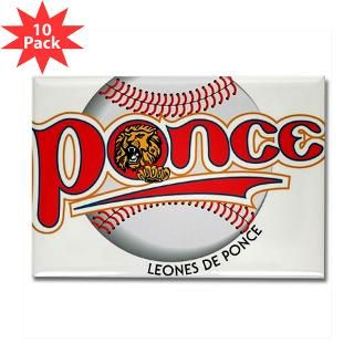 leones ponce Rectangle Magnet (10 pack)