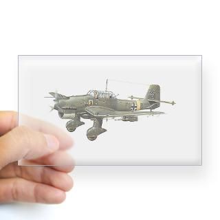 JU 87 Stuka Bomber Rectangle Decal for $4.25