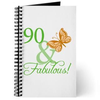 90 Gifts  90 Journals  90 & Fabulous Birthday Journal