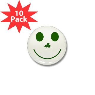 Irish Smiley Face Mini Button (100 pack)