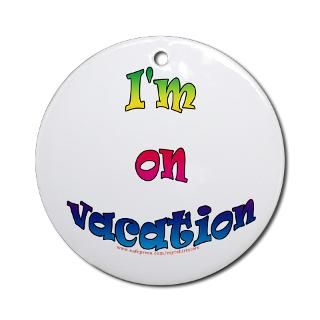 on vacation ornament round $ 9 98
