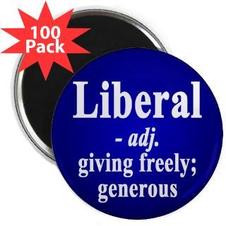 Definition of Liberal Magnets (100 pack)  Progressive Buttons and