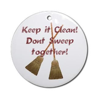 Keep it Clean Ornament (Round)