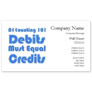 Accounting 101 Business Cards for