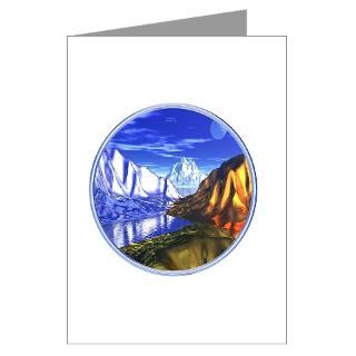 3D Metal Mountains Greeting Cards (Pk of 10)