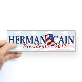 Get your official Herman Cain 2012 bumper stickers, hats, clothing and