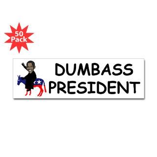 obama dumb ass president bumper sticker 50 pk $ 111 99