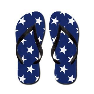 4Th Of July Gifts  4Th Of July Bathroom  White Stars Flip Flops