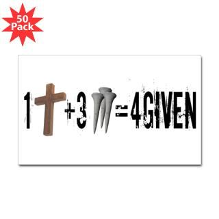 forgiven in jesus rectangle sticker 50 pk $ 113 99