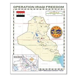 OIF Army unit Map posters : A2Z Graphics Works