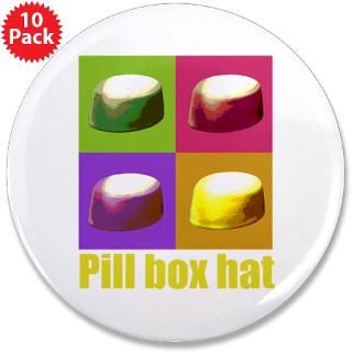 Pill box hat 2.25 Button (10 pack)