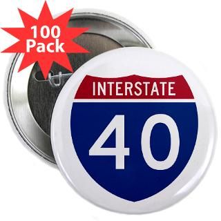 Interstate Highway 40  Symbols on Stuff T Shirts Stickers Hats and