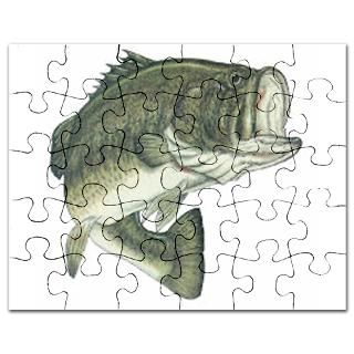 Bass Gifts  Bass Jigsaw Puzzle  Large Mouth Bass Puzzle