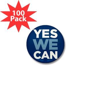 Obama Yes We Can 4 Mini Button (100 pack) for $125.00
