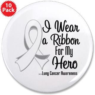 Wear a Ribbon For My Hero Lung Cancer Shirts : Shirts 4 Cancer