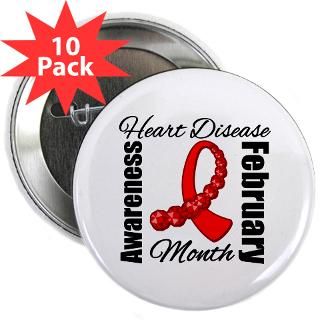 Red Ribbon Heart Disease Awareness Month Apparel : Gifts 4 Awareness