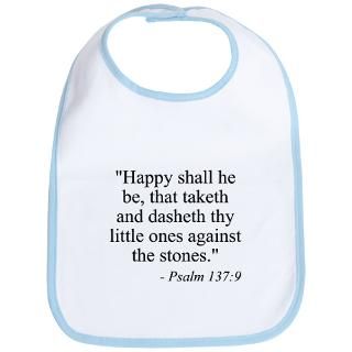 Anti Catholic Gifts  Anti Catholic Baby Bibs  Psalm 1379 Bib