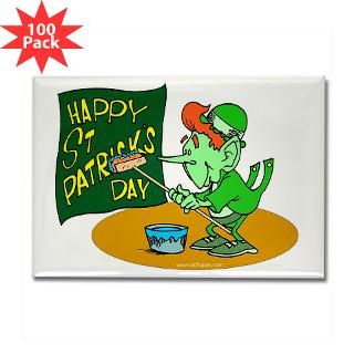 happy st patricks day rectangle magnet 100 pack $ 142 99