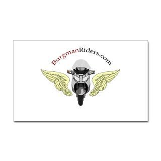Winged Burgman Riders Rectangle Magnet (100 pack)