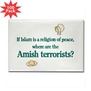 amish terrorists rectangle magnet 100 pack $ 147 99