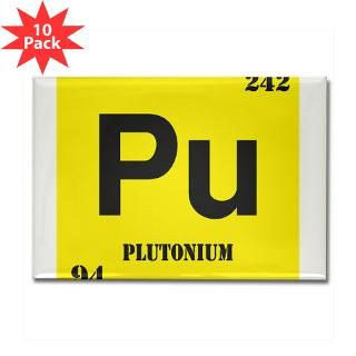 Plutonium Element Rectangle Magnet (10 pack)