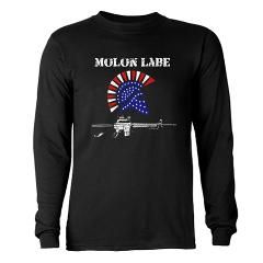 Molon Labe AR 15 Long Sleeve Dark T Shirt