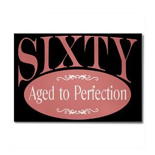 60th birthday sixty aged to perfection t shirts  Winkys t shirts
