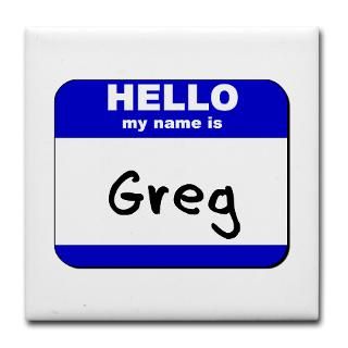 My Name Is Greg Drink Coasters  Buy My Name Is Greg Beverage Coasters